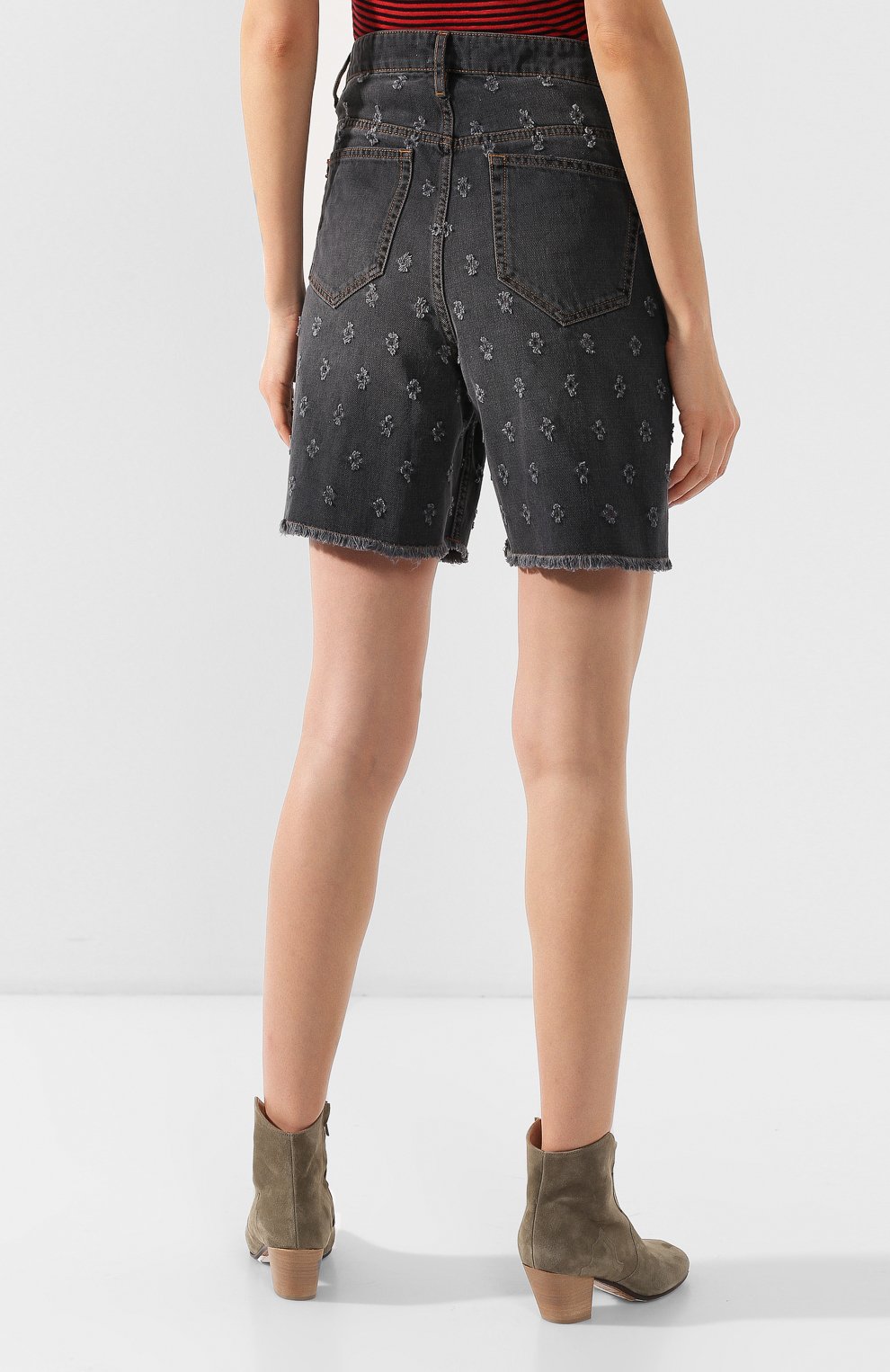 Джинсовые шорты ISABEL MARANT ETOILE, арт. SH0211-19P012E/LINY, фото 4