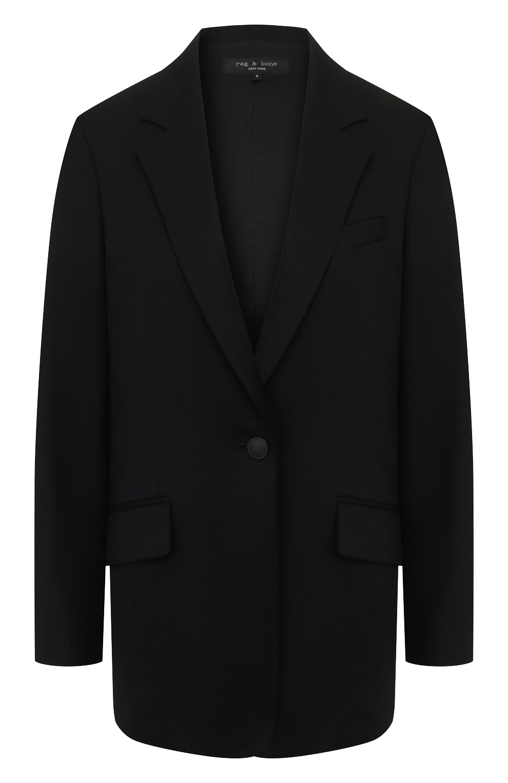 Жакет RAG AND BONE черного цвета по цене 78950 руб., арт. WAW20S4044M8AA, фото 1 Жакет RAG AND BONE, арт. WAW20S4044M8AA, фото 1