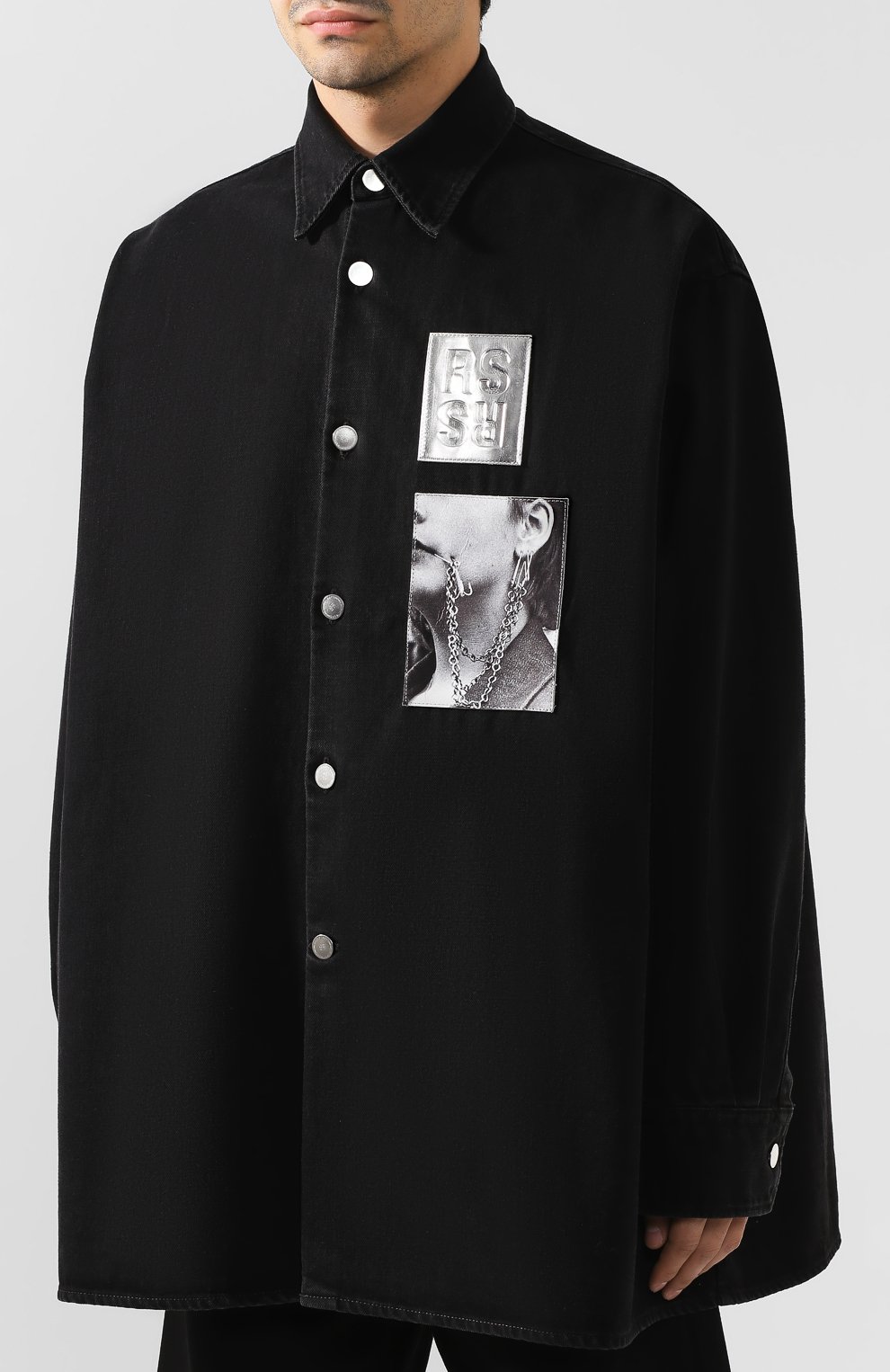 Хлопковая рубашка RAF SIMONS, арт. 191-248-10031, фото 3