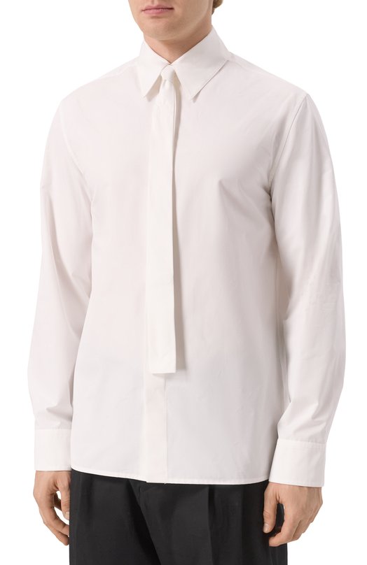 Хлопковая сорочка Jil Sander J21DL0202-J45002 Белый  J21DL0202-J45002 Фото 3