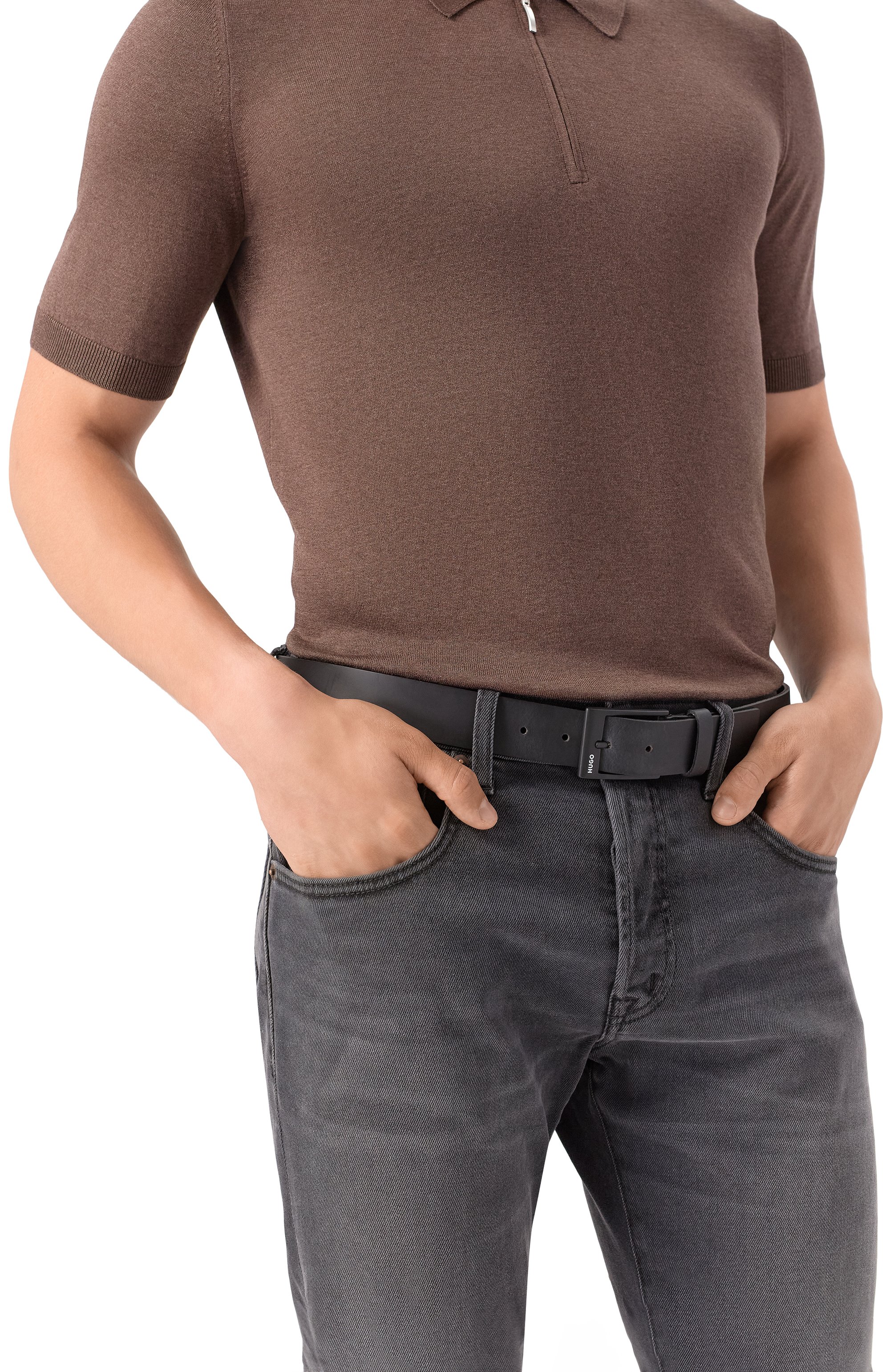 Кожаный ремень HUGO, арт. 50548339, фото 2