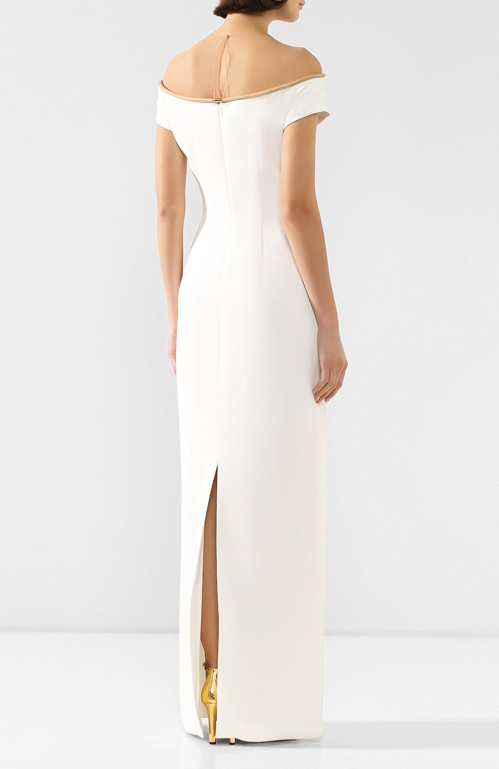 Платье-макси STELLA MCCARTNEY белого цвета по цене 371500 руб., арт. 600152/SNA28, фото 4 Платье-макси STELLA MCCARTNEY, арт. 600152/SNA28, фото 4