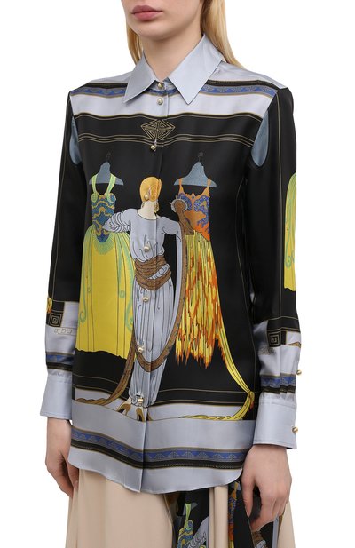 Шелковая рубашка LANVIN, арт. RW-T0652I-4848-P21, фото 3