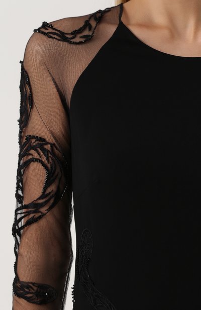 Платье-футляр с прозрачными рукавами ROBERTO CAVALLI, арт. FQR180/JJ023, фото 5