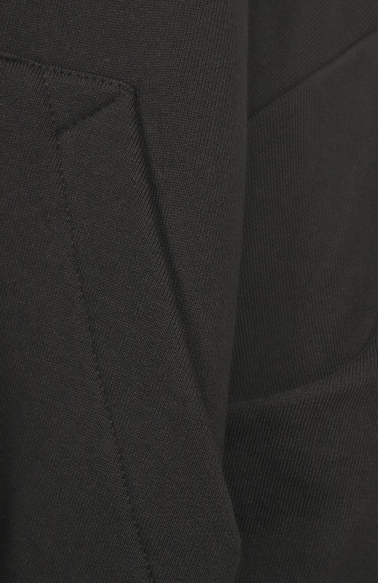 Женский хлопковое худи DRIES VAN NOTEN черного цвета, арт. 251-011106-1610 | Фото 6 (Длина (для топов): Стандартные; Материал внешний: Хлопок; Рукава: Длинные; Женское Кросс-КТ: Худи-одежда; Стили: Минимализм)