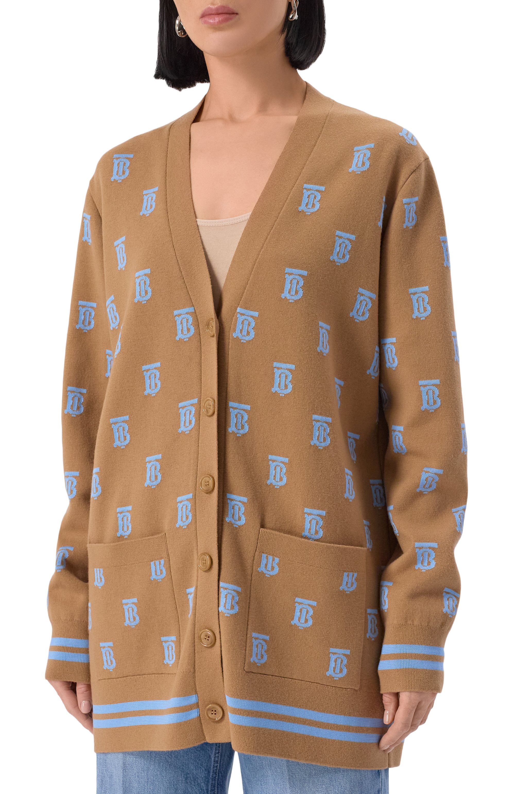 Кардиган из шерсти и шелка BURBERRY, арт. 8065919 A1420, фото 3
