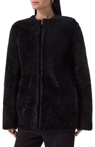 Дубленка из овчины TOTEME черного цвета по цене 347500 руб., арт. 251-WR00184-LE0048, фото 3 Дубленка из овчины TOTEME, арт. 251-WR00184-LE0048, фото 3