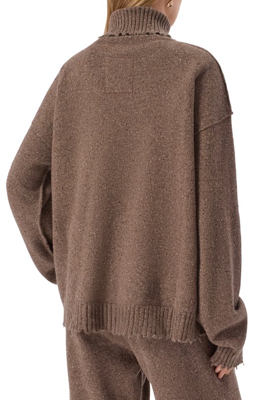 Кашемировый свитер Uma Wang W2 M UK7154 Коричневый  W2 M UK7154 Фото 4