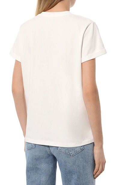 Хлопковая футболка SEVEN LAB белого цвета по цене 8190 руб., арт. CTR1.01.100.257.0646, фото 4 Хлопковая футболка SEVEN LAB, арт. CTR1.01.100.257.0646, фото 4