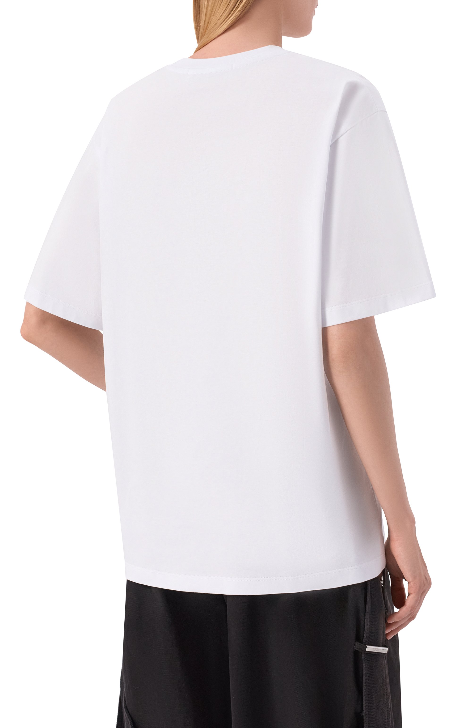 Хлопковая футболка MSGM, арт. 4042MDM97 267002/267002, фото 4