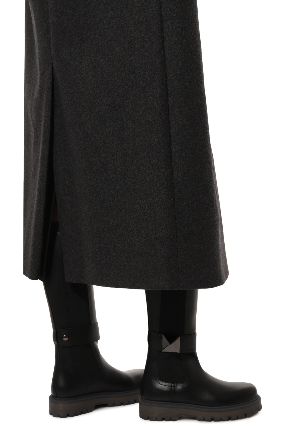 Кожаные сапоги one stud VALENTINO, арт. 3W2S0HH2IJW, фото 3