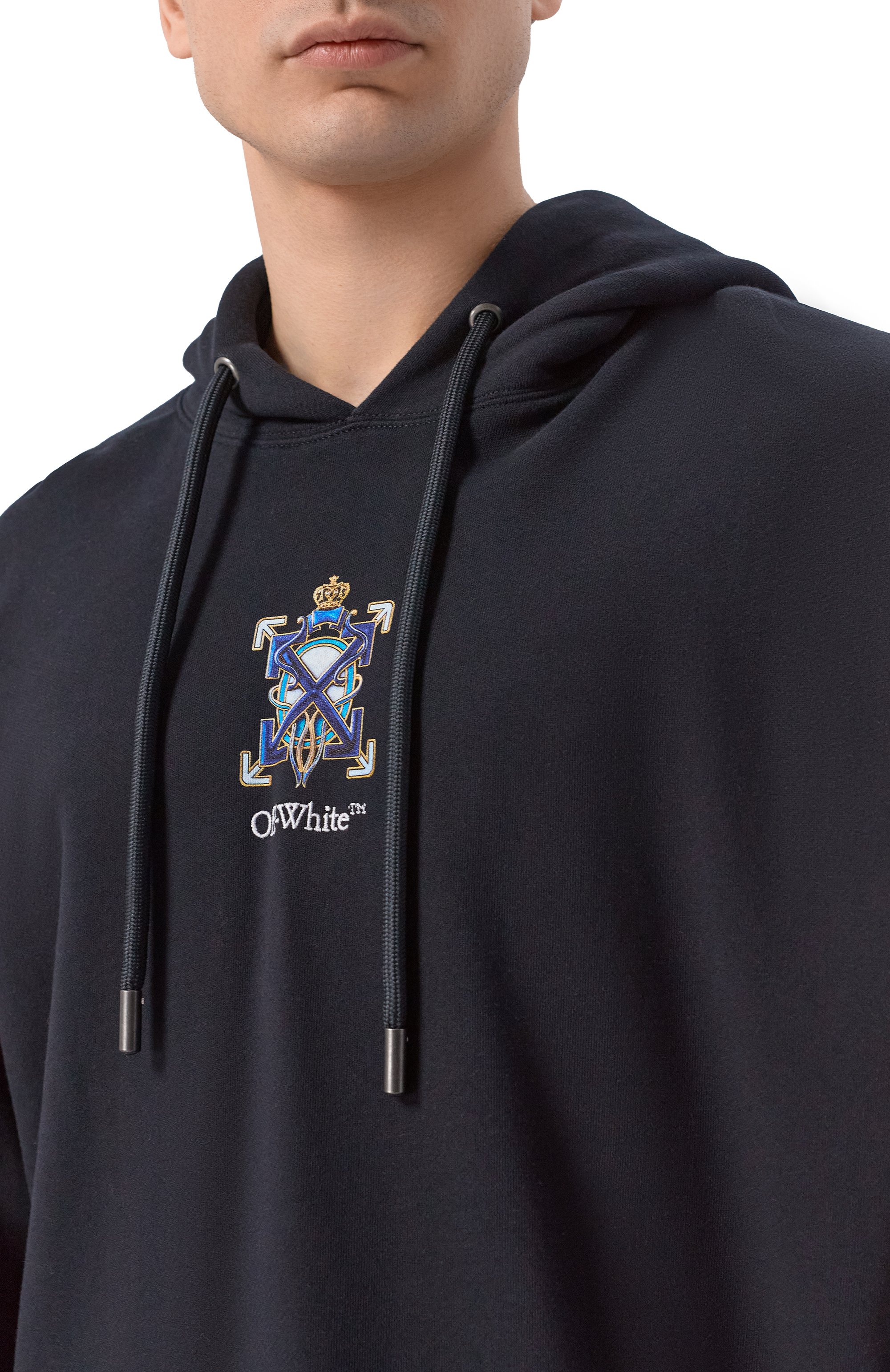 Хлопковое худи OFF-WHITE, арт. 0MBB12MS26FLE002, фото 5