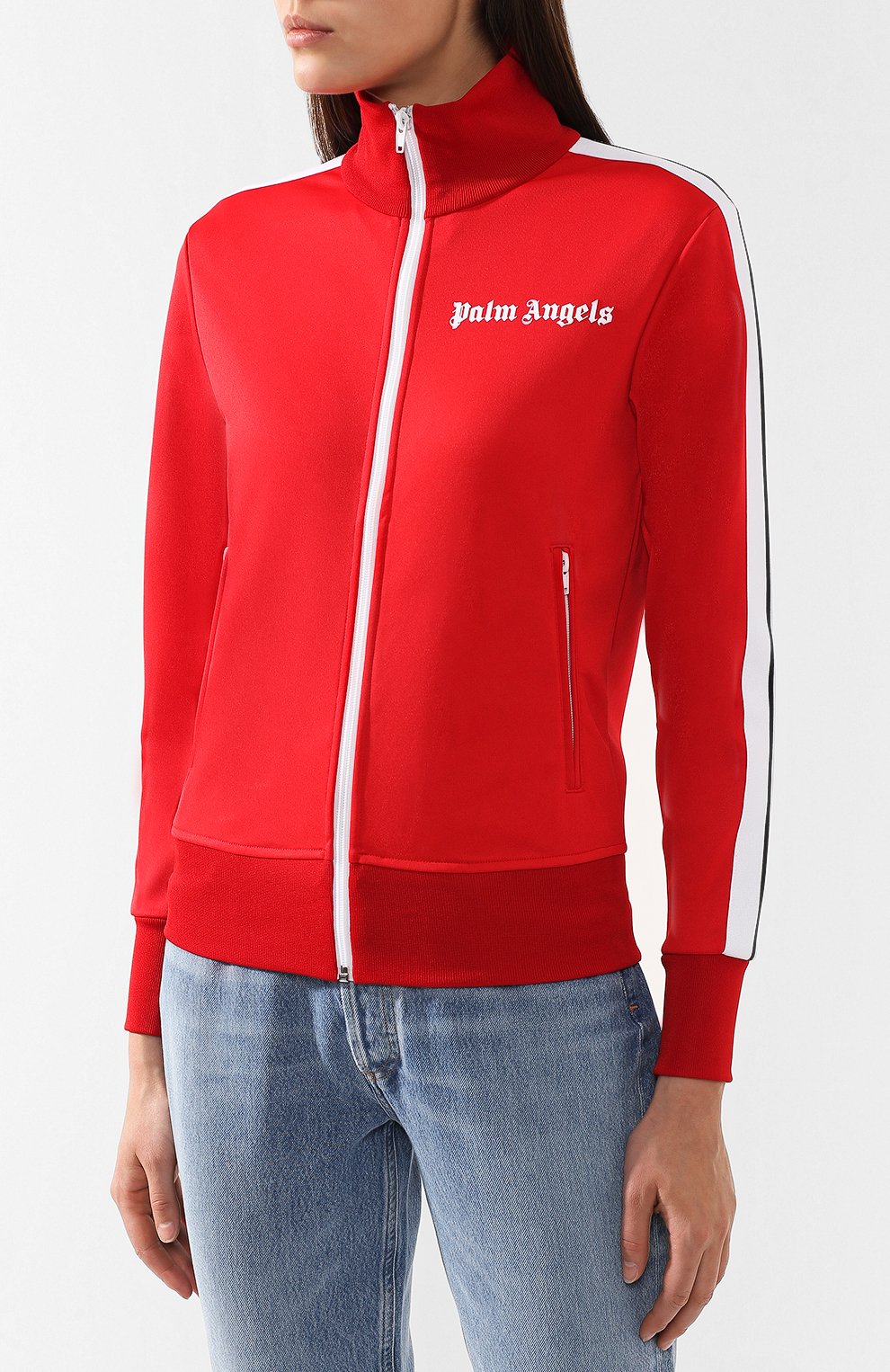 Кардиган PALM ANGELS красного цвета по цене 43900 руб., арт. PMBD001S193840012001, фото 3 Кардиган PALM ANGELS, арт. PMBD001S193840012001, фото 3