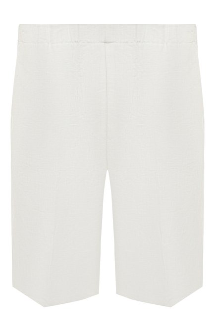 Мужские льняные шорты MUST белого цвета по цене 115500 руб., арт. 4104/45G | Фото 1
