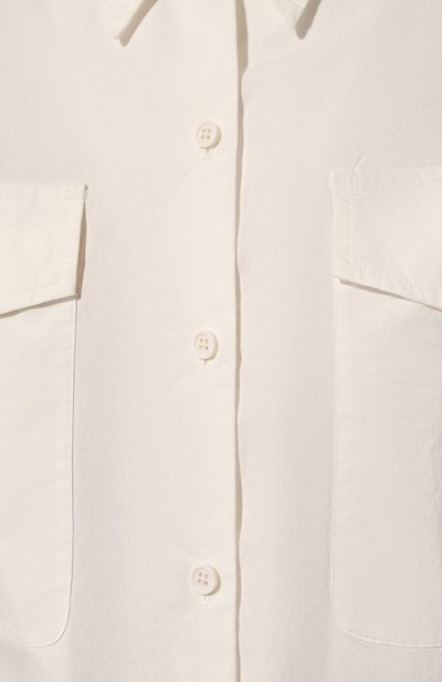 Хлопковая рубашка DRIES VAN NOTEN белого цвета по цене 64200 руб., арт. 010705-8130, фото 5 Хлопковая рубашка DRIES VAN NOTEN, арт. 010705-8130, фото 5