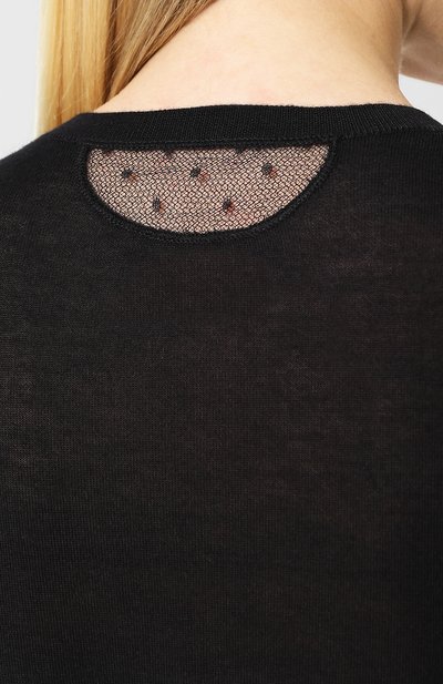 Однотонный пуловер из смеси кашемира и шелка REDVALENTINO, арт. QR3KC04L/1W7, фото 5