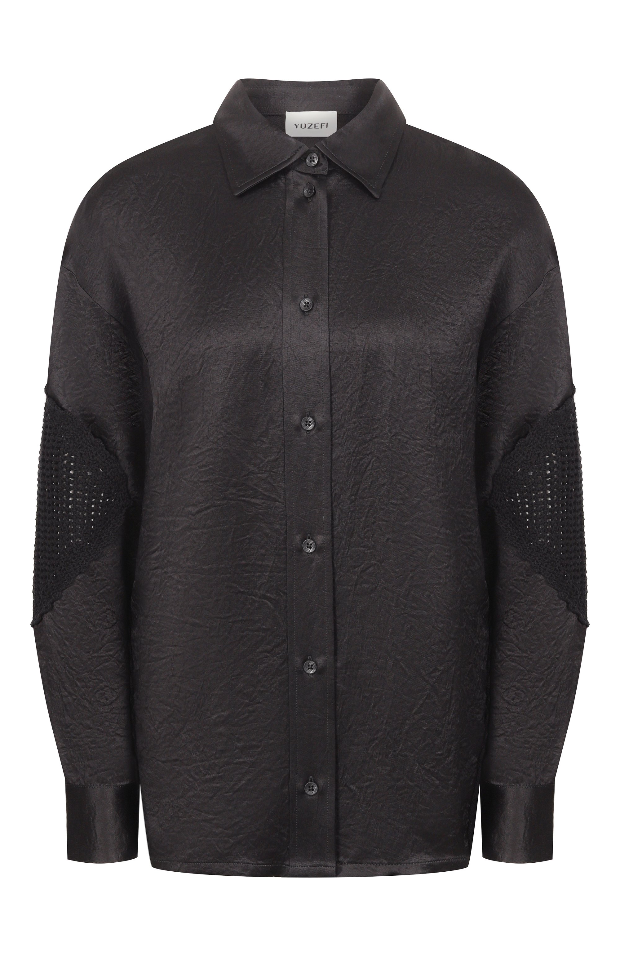 Рубашка YUZEFI, арт. LUMI-ACETATE CR0CHET SHIRT/SATEEN, фото 1