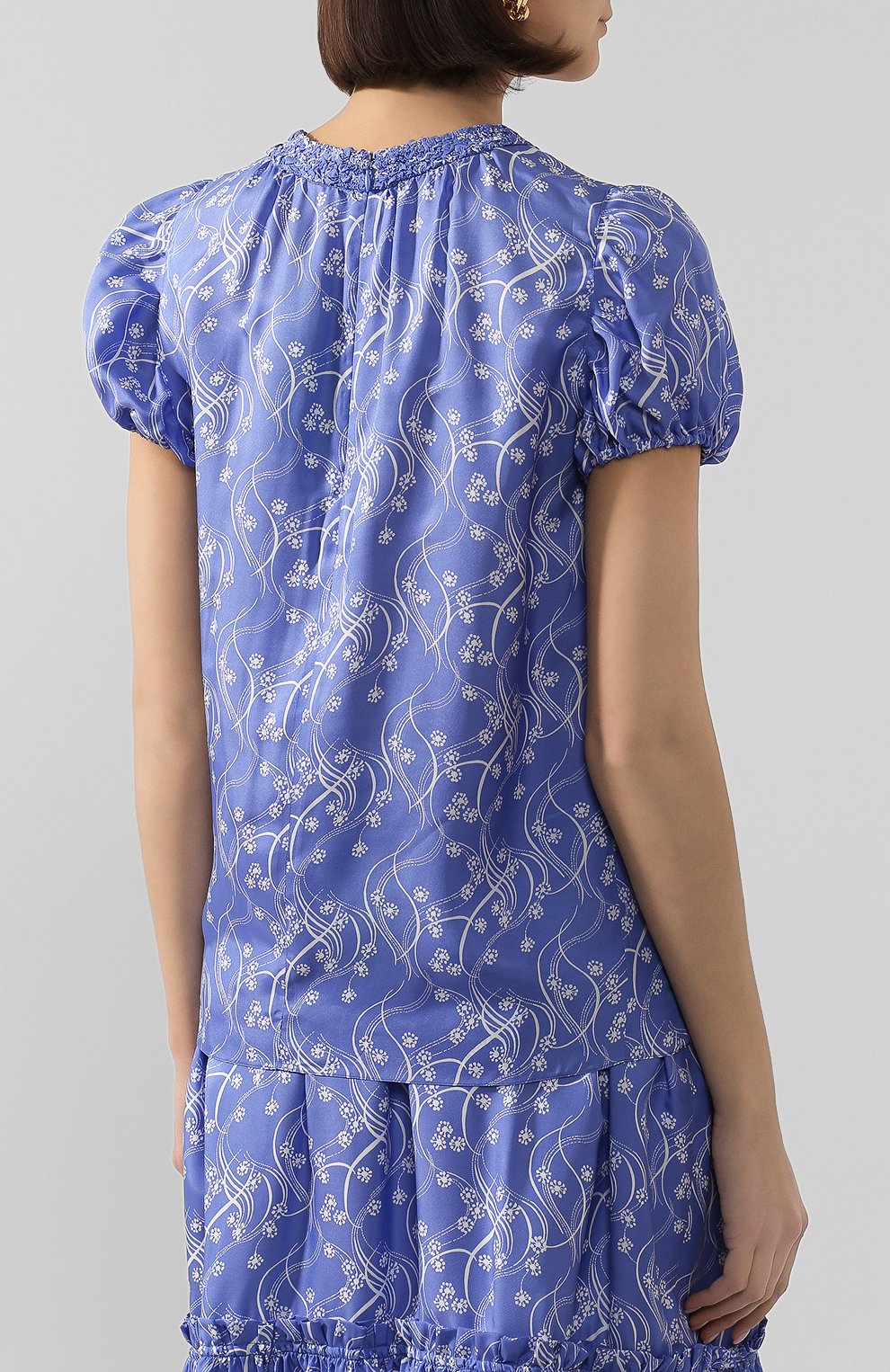 Топ из смеси вискозы и шелка KENZO, арт. FA52T0174521, фото 4