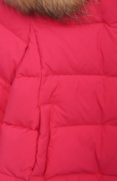 Пуховик с отделкой из енота IL GUFO, арт. A25GGM0007N0108/10-14, фото 3