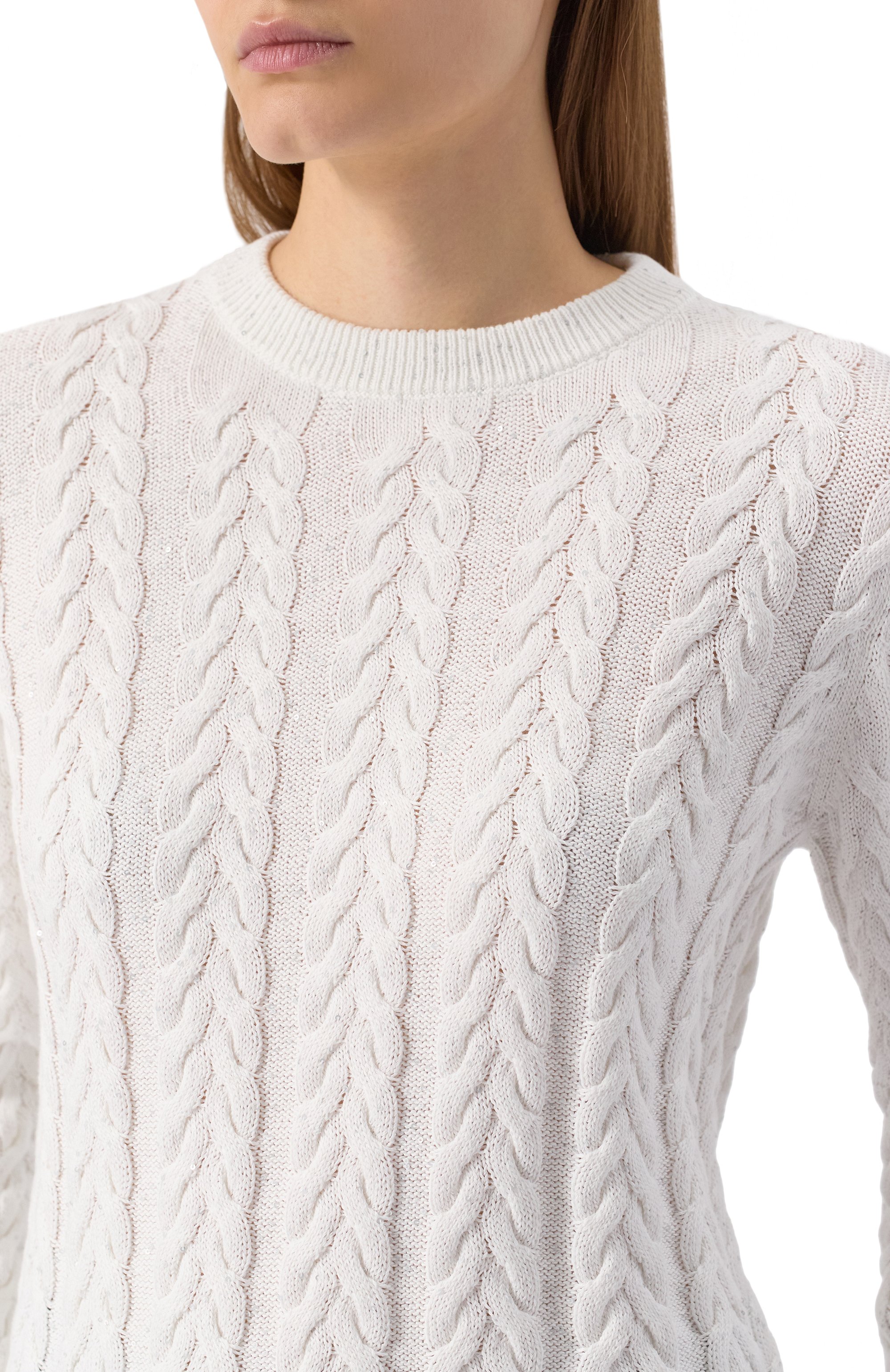 Хлопковый свитер BRUNELLO CUCINELLI, арт. MDV798100, фото 5