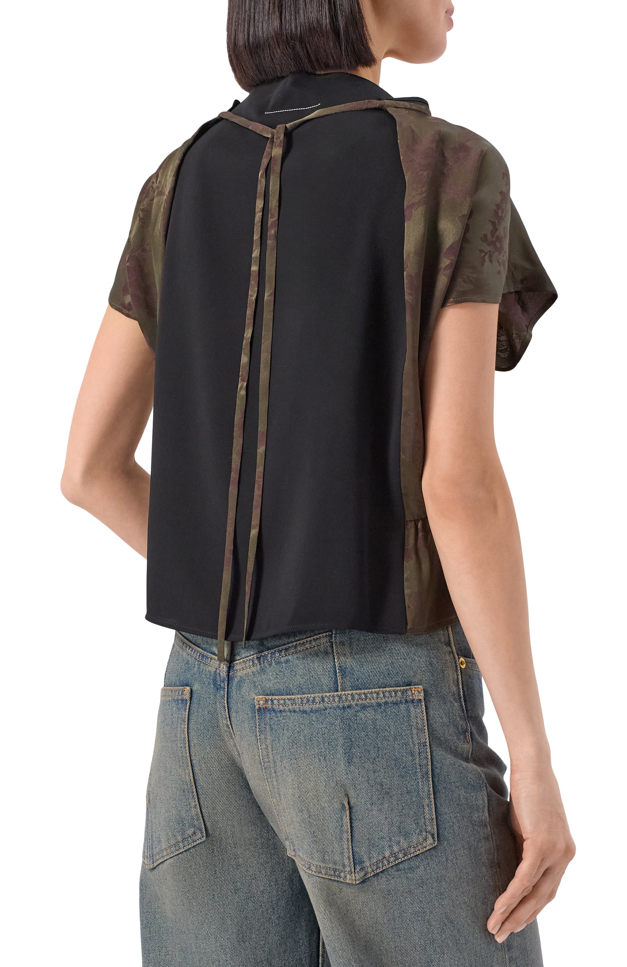 Комбинированный топ MM6, арт. S52NF0017/MTN082, фото 4