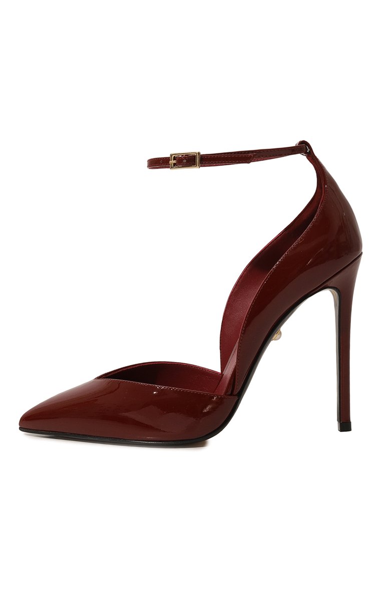 Женские кожаные туфли camilla 110 ALEVI MILANO бордового цвета, арт. L22W5001.U.0004301 | Фото 4 (Подошва: Плоская; Материал внутренний: Натуральная кожа; Каблук высота: Высокий; Каблук тип: Шпилька; Материал внешний: Натуральная кожа)