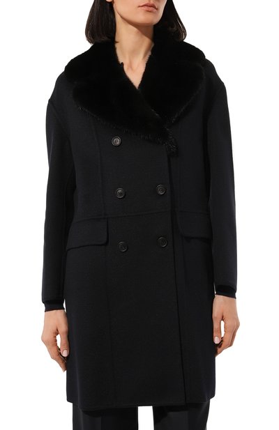 Шерстяное пальто PRADA, арт. P688LP-1U0B-F0008-192, фото 3