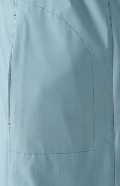 Плащ с кожаной отделкой и воротником-стойкой LORO PIANA, арт. FAG1366, фото 5