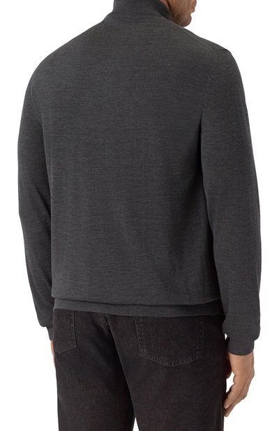 Шерстяная водолазка KITON темно-серого цвета по цене 179500 руб., арт. UMK0897, фото 4 Шерстяная водолазка KITON, арт. UMK0897, фото 4
