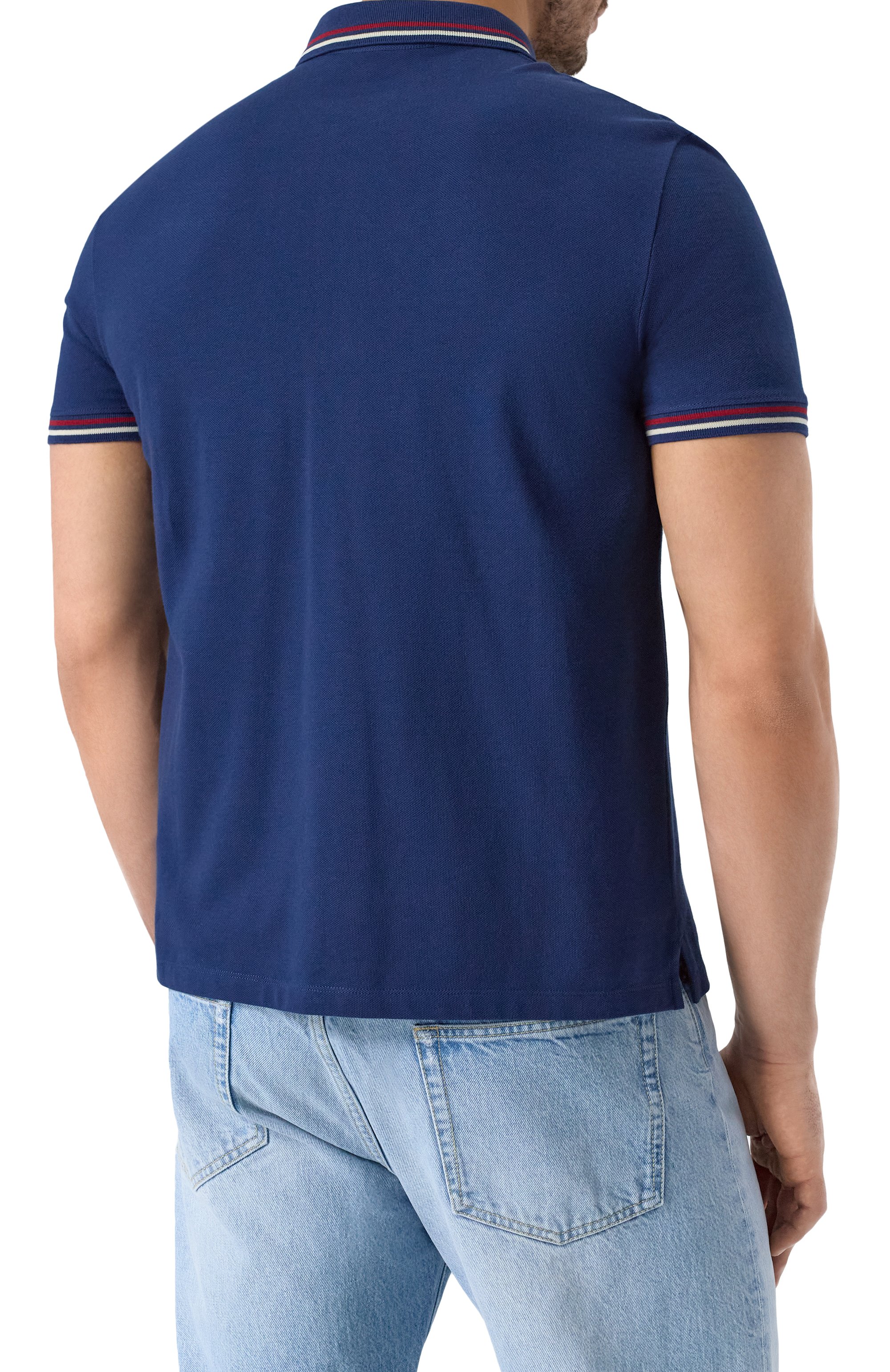 Хлопковое поло VALENTINO, арт. 6V3MH01KAQJ, фото 4