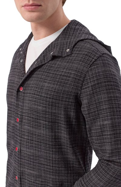 Рубашка из шерсти и шелка KITON, арт. UMCPETEK0617E16, фото 5