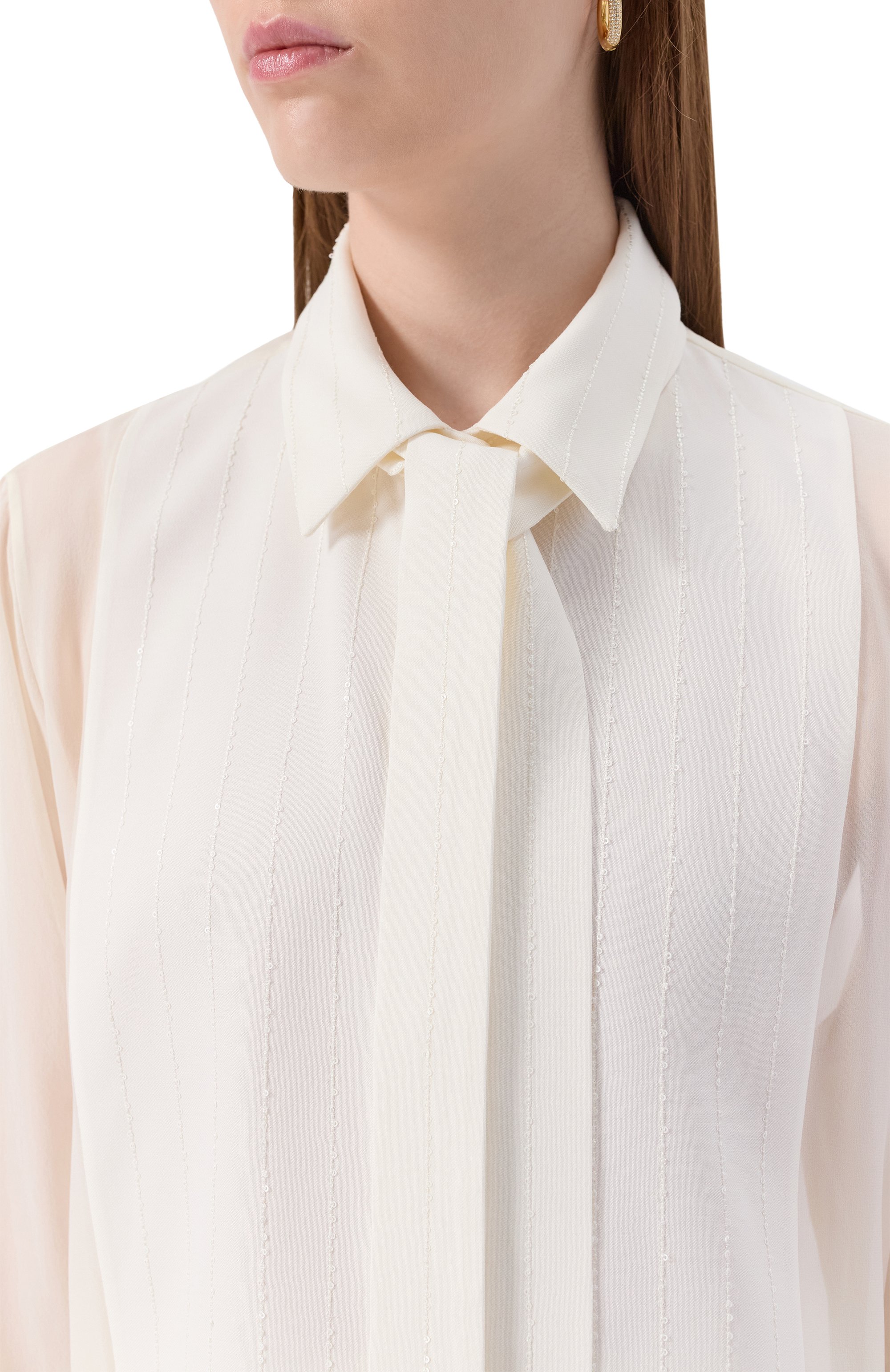 Блузка из вискозы и шелка ELIE SAAB, арт. SH082NP25/CD019, фото 5