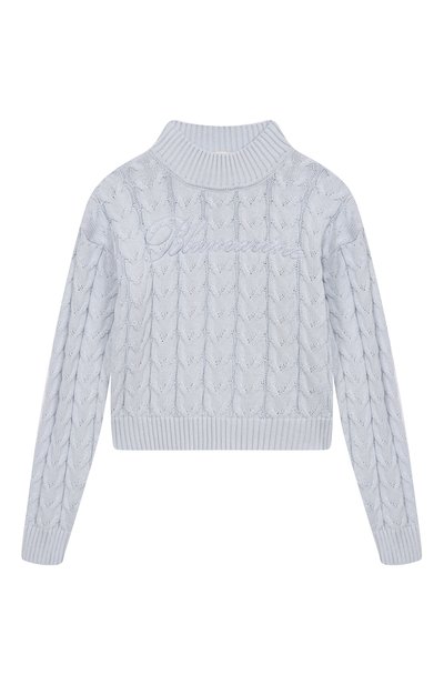 Свитер из хлопка и шерсти BLUMARINE, арт. BFMA013C/FL011/6A-12A