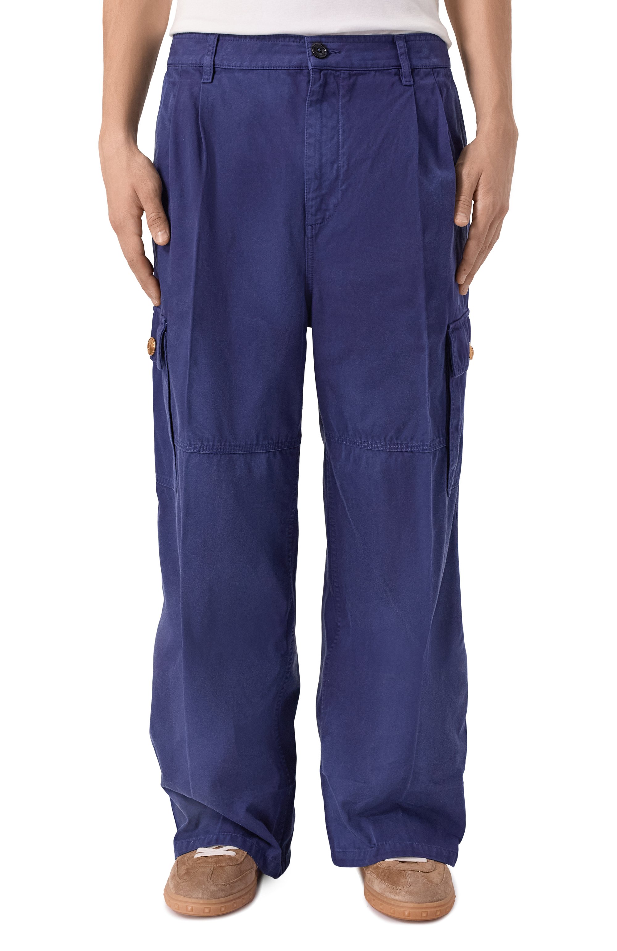 Хлопковые брюки-карго VALENTINO, арт. 7V3DD04D/B2P, фото 3