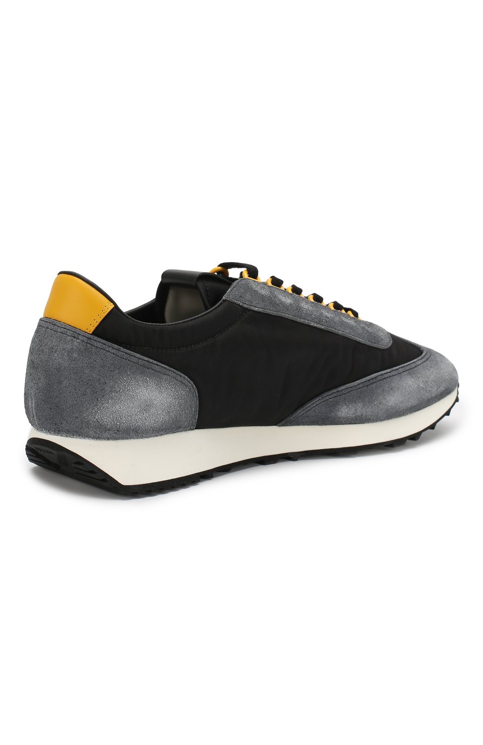 Комбинированные кроссовки PRADA черного цвета по цене 73000 руб., арт. 2EG276-3KUY-F0002, фото 4 Комбинированные кроссовки PRADA, арт. 2EG276-3KUY-F0002, фото 4