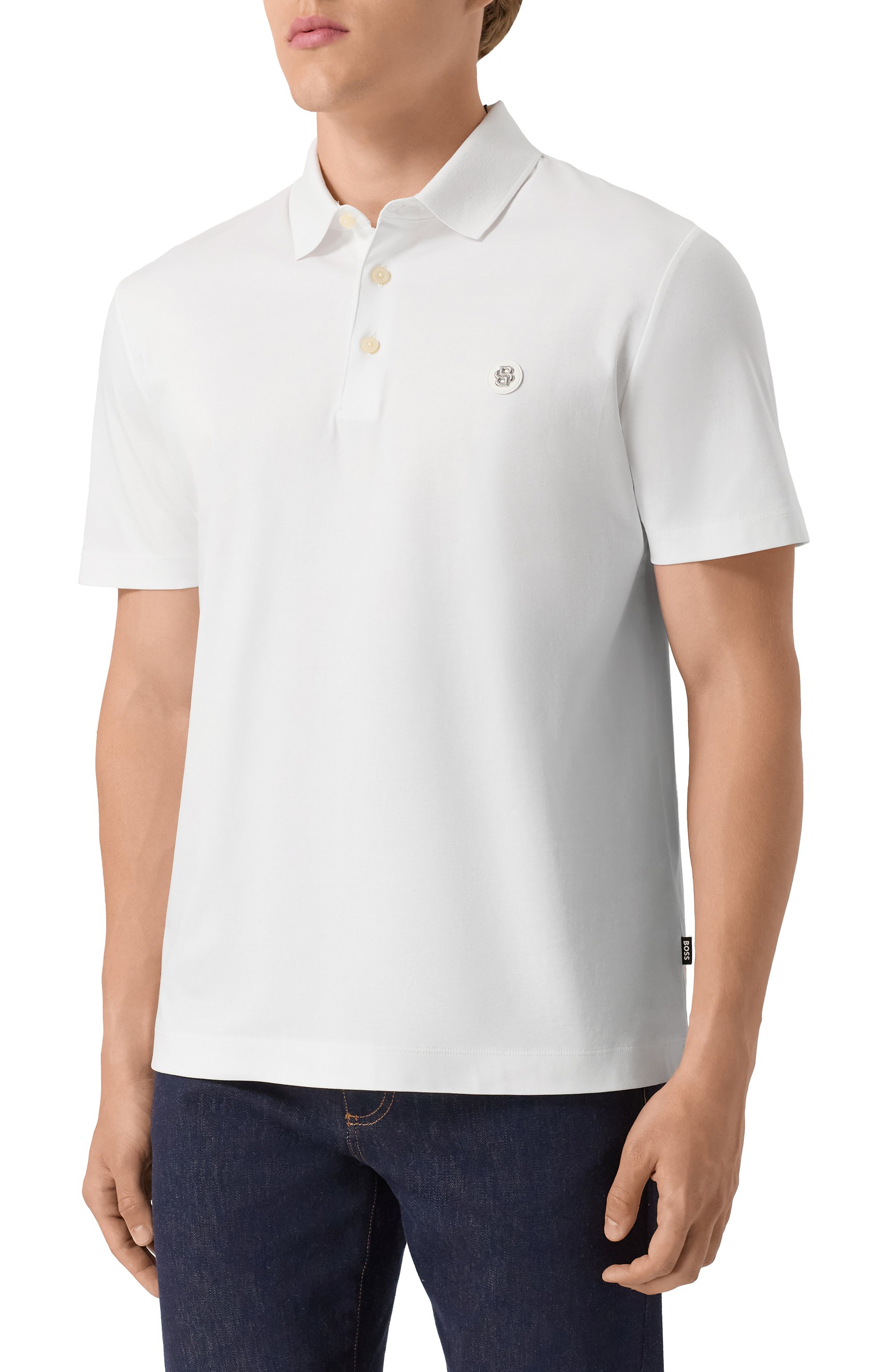 Хлопковое поло BOSS, арт. 50520297, фото 3