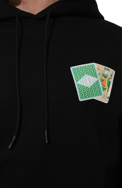 Хлопковое худи DROLE DE MONSIEUR, арт. D-H0156-C0127-BL, фото 5