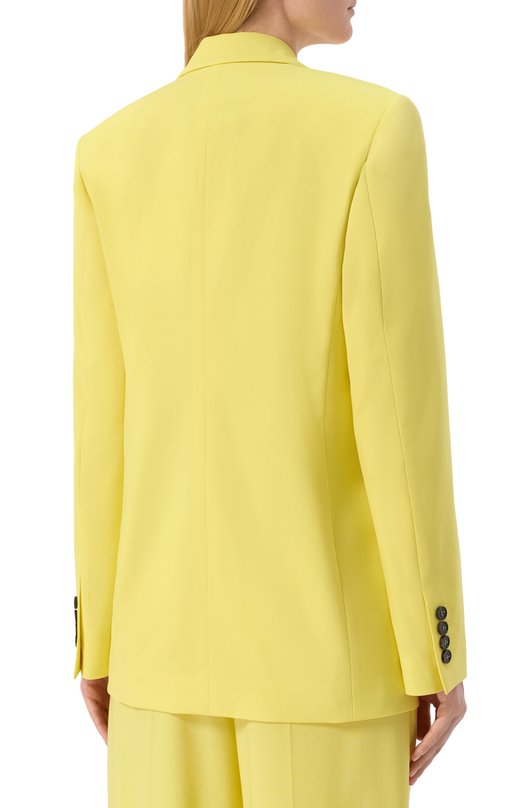 Шерстяной жакет MSGM 3841MDG26/257127 Жёлтый  3841MDG26/257127 Фото 4
