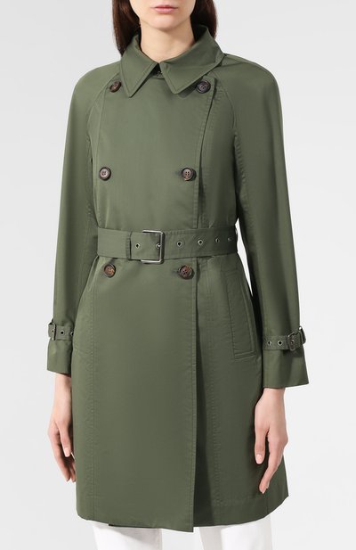 Тренч из смеси хлопка и шелка BRUNELLO CUCINELLI, арт. MF5759330, фото 3