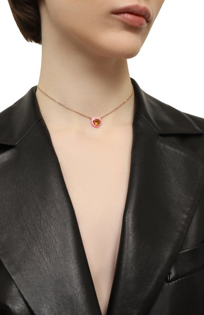 Подвеска с цитрином и розовой эмалью courage MOONKA, арт. crg-nl1-ctr, фото 2