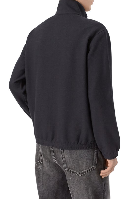 Толстовка из хлопка и лиоцелла Emporio Armani EM005380/AF13700 Синий  EM005380/AF13700 Фото 4