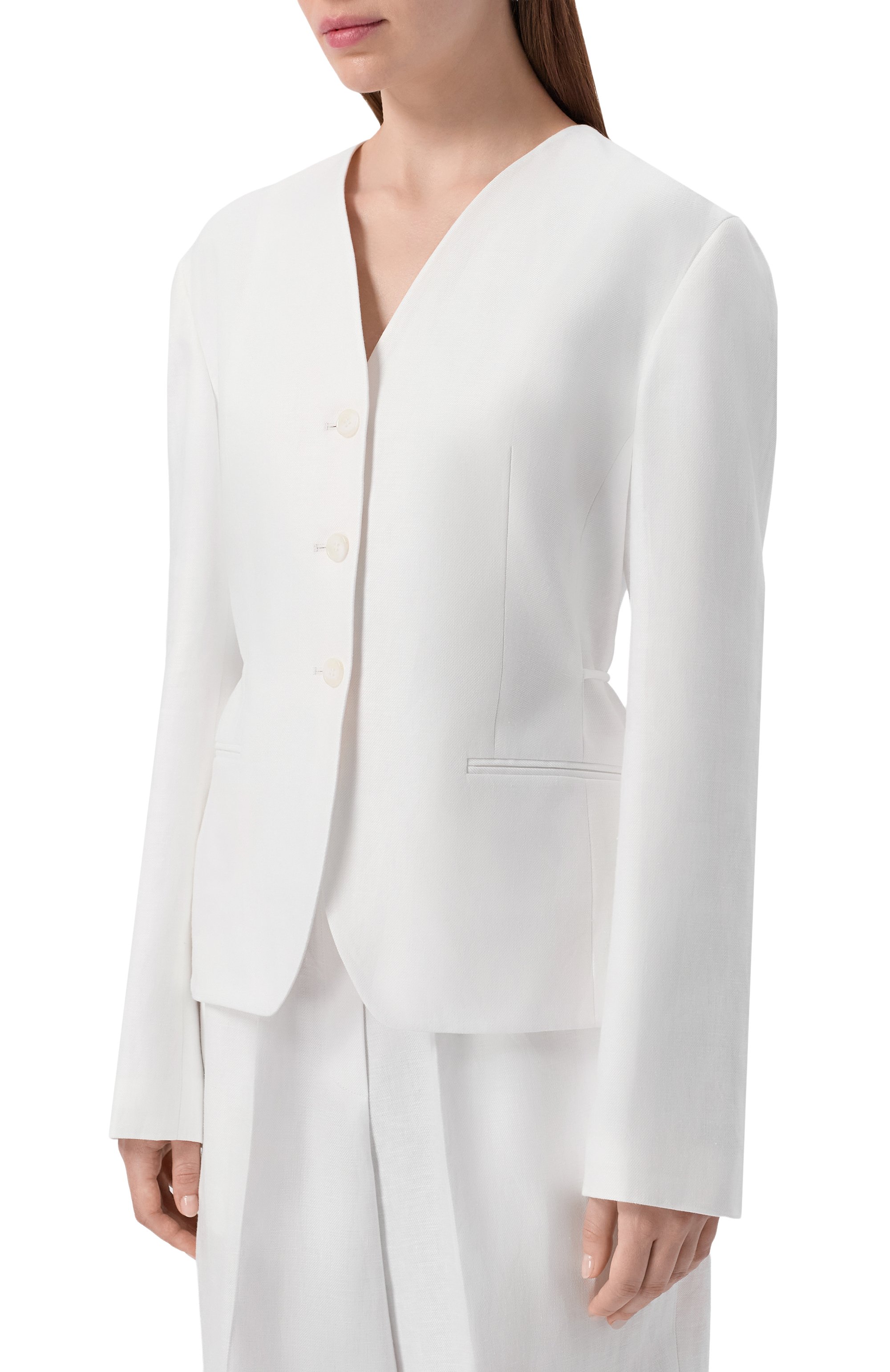 Льняной жакет 12 STOREEZ, арт. 137556, фото 3