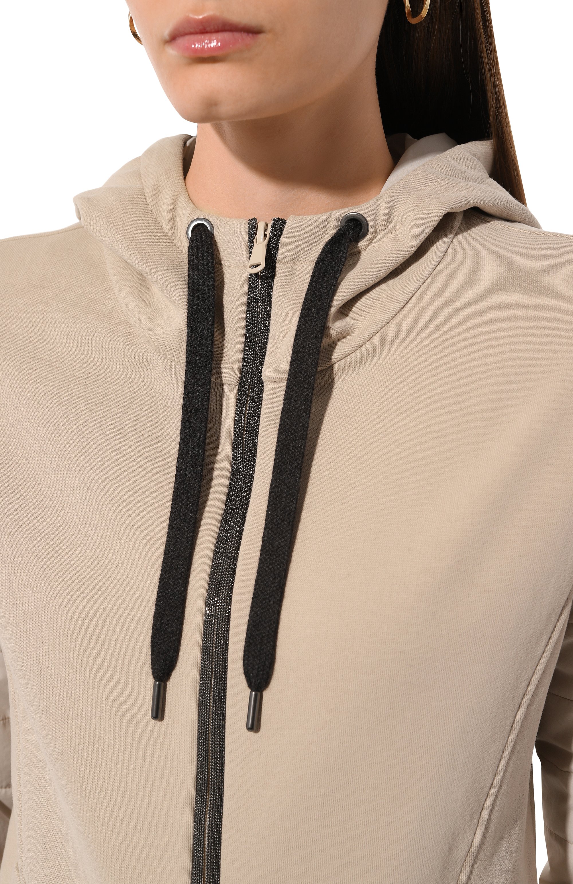 Комбинированная толстовка BRUNELLO CUCINELLI, арт. MN05NDK306, фото 5