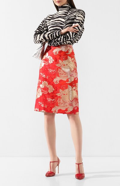 Юбка DRIES VAN NOTEN красного цвета по цене 43850 руб., арт. 201-30802-9356, фото 2 Юбка DRIES VAN NOTEN, арт. 201-30802-9356, фото 2