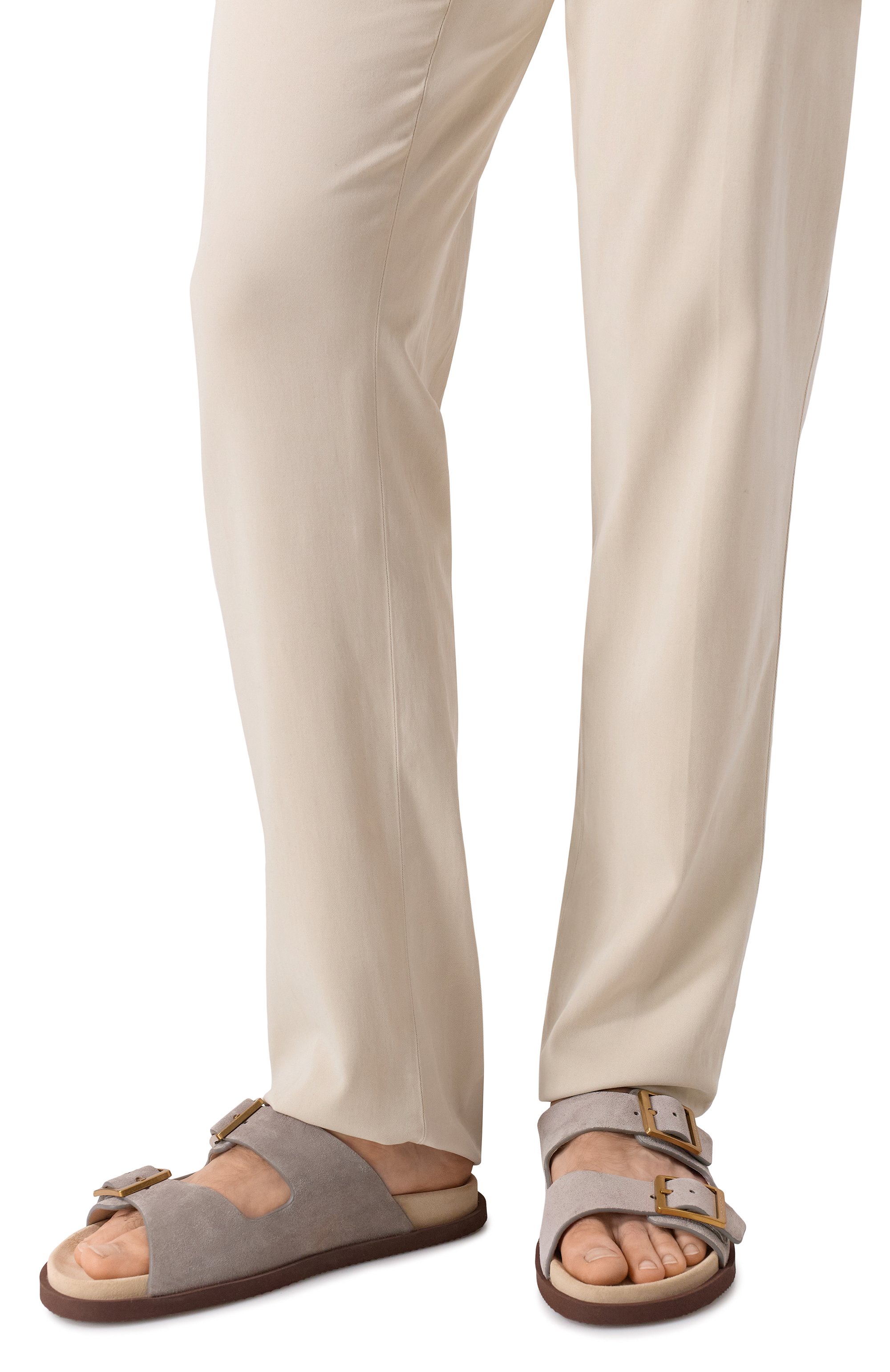 Замшевые шлепанцы BRUNELLO CUCINELLI, арт. MZUS0LY235, фото 3