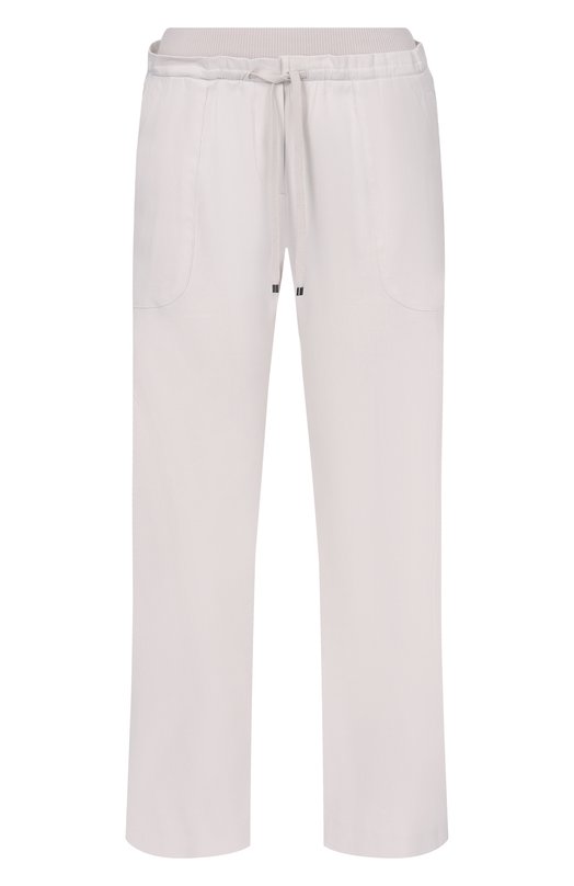 Брюки изо льна и вискозы Lorena Antoniazzi P2640PA81A/3347 Серый P2640PA81A/3347