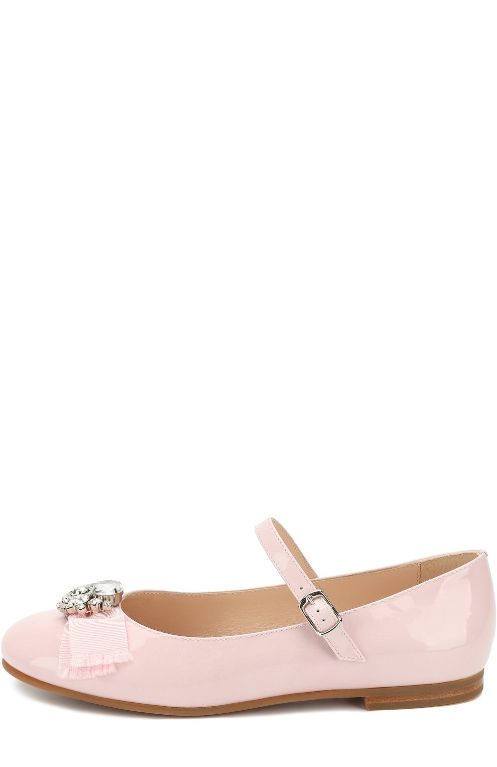 Лаковые туфли с бантом и кристаллами IL GUFO розового цвета по цене 24700 руб., арт. G362/VIT. VERNICE/35-42, фото 2 Лаковые туфли с бантом и кристаллами IL GUFO, арт. G362/VIT. VERNICE/35-42, фото 2