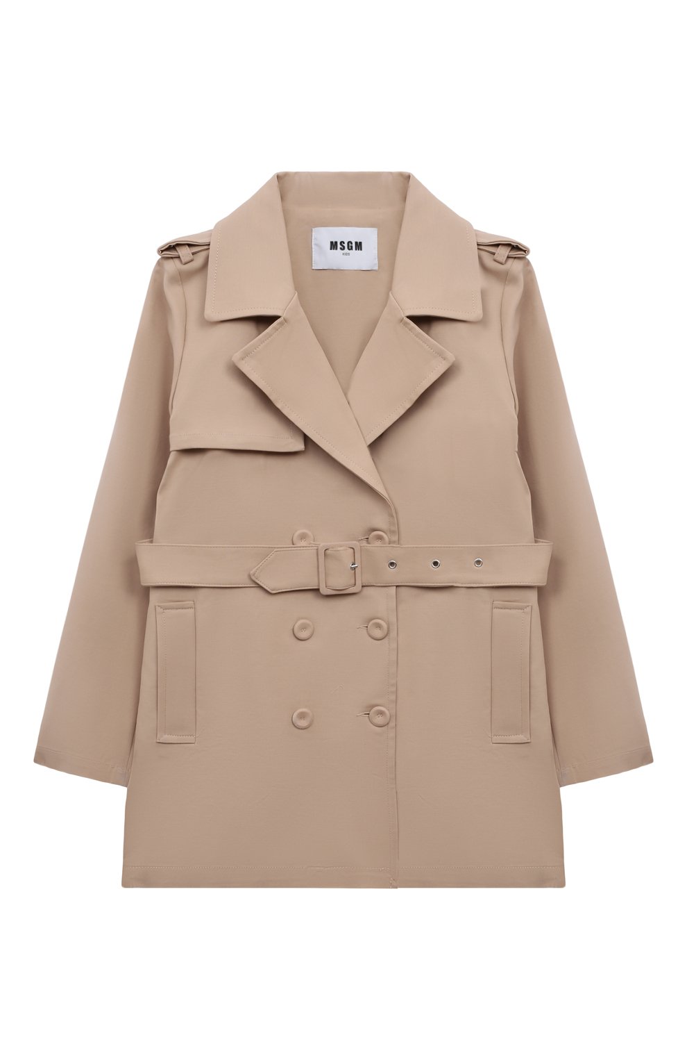 Хлопковый тренч MSGM KIDS, арт. S4MSJGC0088, фото 1