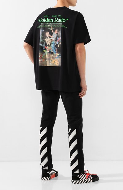 Хлопковая футболка OFF-WHITE, арт. 0MAA038R201850141088, фото 2