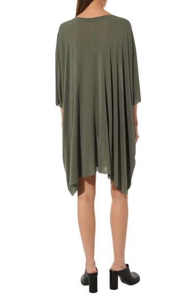 Футболка из вискозы и шелка RICK OWENS, арт. RP01C5204/JS, фото 4